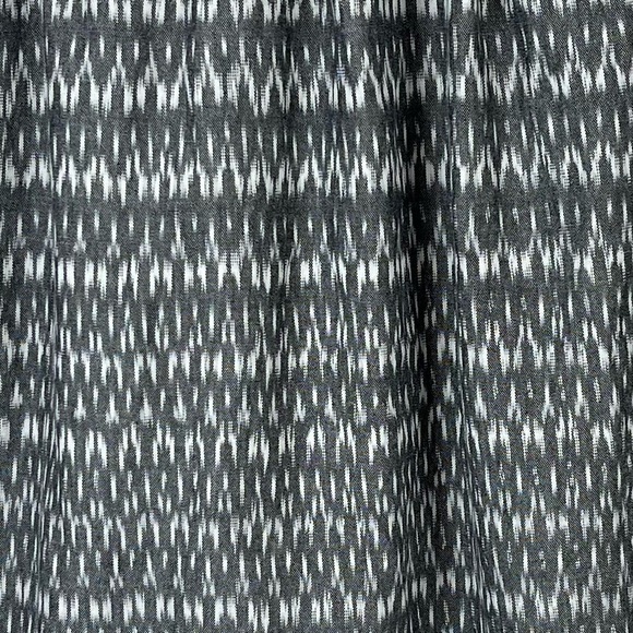 EILEEN FISHER Ash Organic Cotton Aerial Ikat Pleated Skirt Gray Size M Pockets - Picture 7 of 16